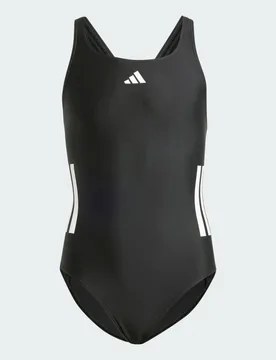 Costume da bagno 3-Stripes C-Back Junior 9-10A Black / White - Adidas - FashionsVida