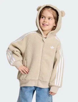 GIACCA DA ALLENAMENTO CON CAPPUCCIO CARE BEARS SST TEDDY IN TESSUTO FELPATO 6-7A Khaki Three - Adidas - FashionsVida