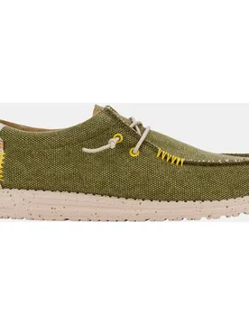 Zapatos cordones Wally Coastline Jute hombre en textil - HeyDude - FashionsVida