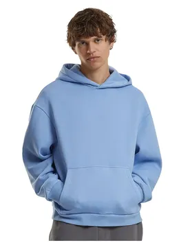 Felpa Con Cappuccio Fluffy Powder Blue XL