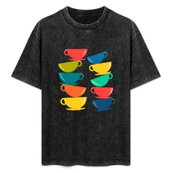 A Teetering Tower Of Colorful Tea Cups T-Shirt Moisture Wicking Quick Dry Tee