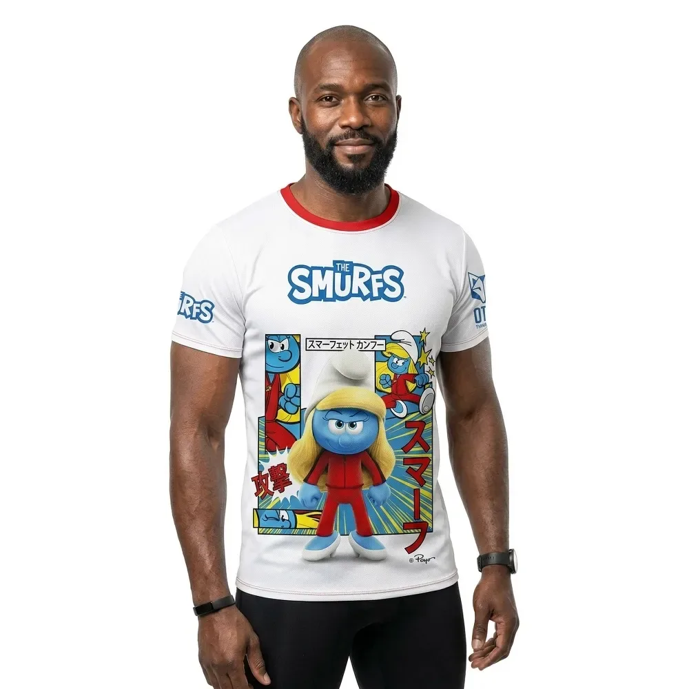 Maglietta A Maniche Corte Smurfs White S - OTSO - FashionsVida