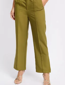 Women's Olive Green Trousers Size: 10 - Olive - Size: 10 - Little mistress - FashionsVida