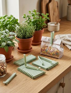 Set di clip per chiudere confezioni 40 pack - verde chiaro