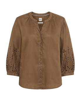 Blusenshirt VELIA braun 34 damen
