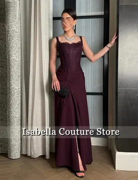 Arabic Mermaid Satin Prom Dress Sleeveless Evening Dresses 2025 Long Formal Event Gown Robe De Soirée Customized - Aliexpress - FashionsVida
