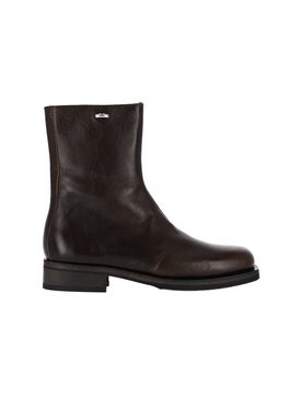 Our Legacy Deep Olive Leather Boots