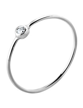 ELLI Anillo 'Solitär' plata