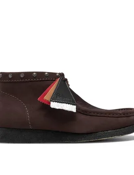 Men's Wallabee Boot Brown Interest Ankle Boots, Wallabee, Lace Up Size: 9-Standard Fit - Brown - Size: 9-Standard Fit - Clarks - FashionsVida