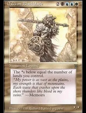 Dakkon Blackblade Legends - Magic: The Gathering - FashionsVida