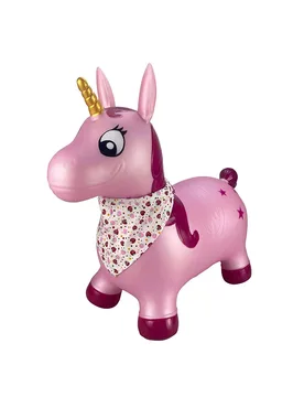 Hop N Bounce Luna Inflatable Ball Pink One Size unisex - Happy Baby - FashionsVida
