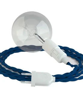 Cables Suspension Luminaire Tm12 5 M Blue / White One Size - Creative - FashionsVida