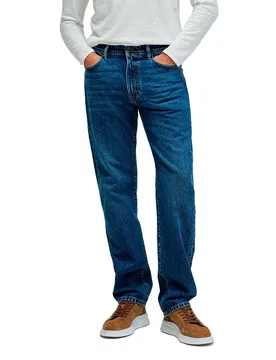 Jeans 21011381 Straight Fit Blue 34