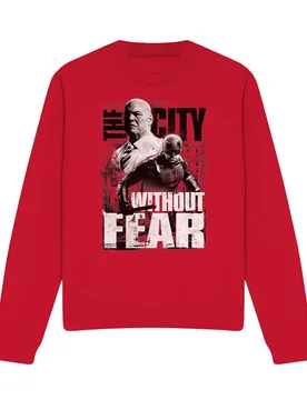 Unisex Daredevil Murdock Kingpin City Without Fear Sweatshirt, Red Size: XL - Red - Size: XL - Marvel - FashionsVida