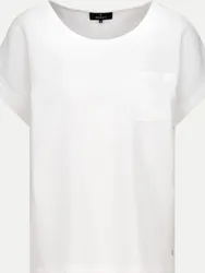 Monari Basic Blusenshirt Weiß 44