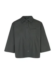 Chemise-blouse vert foncé 36