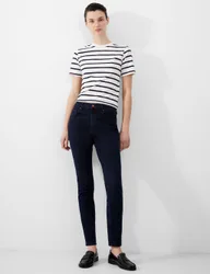 High Waisted Skinny Jeans Dark Blue female