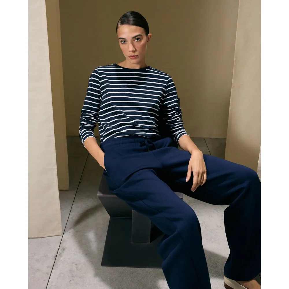 Camiseta de mujer con manga larga y cuello caja - Woman El Corte Inglés - FashionsVida