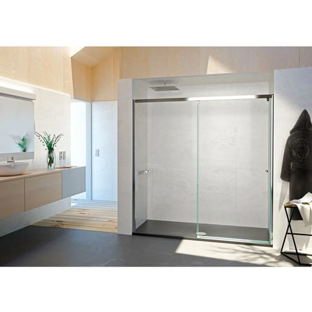 Mampara de ducha con puerta corredera a la izquierda Plus Evolution - Duscholux - FashionsVida