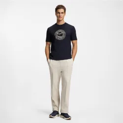 Camiseta manga corta de hombre para jugar al tenis