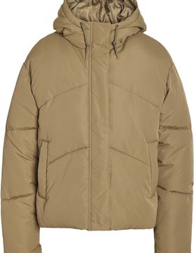 Winterjacke - NMTenna L/S Short Jacket NOOS - XS bis L - für Damen - Größe L - beige - Frauen - female