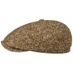 Brooklin Donegal Flat Cap by - brown-beige - Size: 57 cm