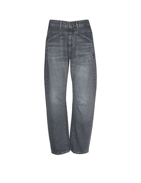Jeans Balloon Fit 7/8 SELENA gris S/L30