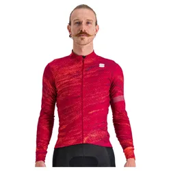 Maglia A Maniche Lunghe Cliff Supergiara Thermal Red / Orange