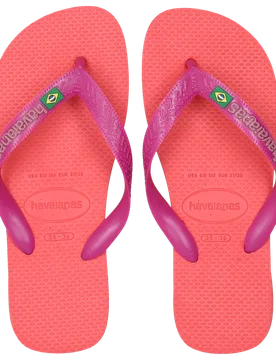 Brasil Logo Donna - Infradito e sandali Rosa - Taglia 35/36 - Plastic/Polycarbonate 35/36 - Havaianas - FashionsVida