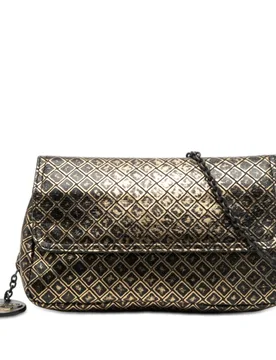 Metallic Calfskin Intrecciomirage Chain Flap Crossbody - Bottega Veneta - FashionsVida