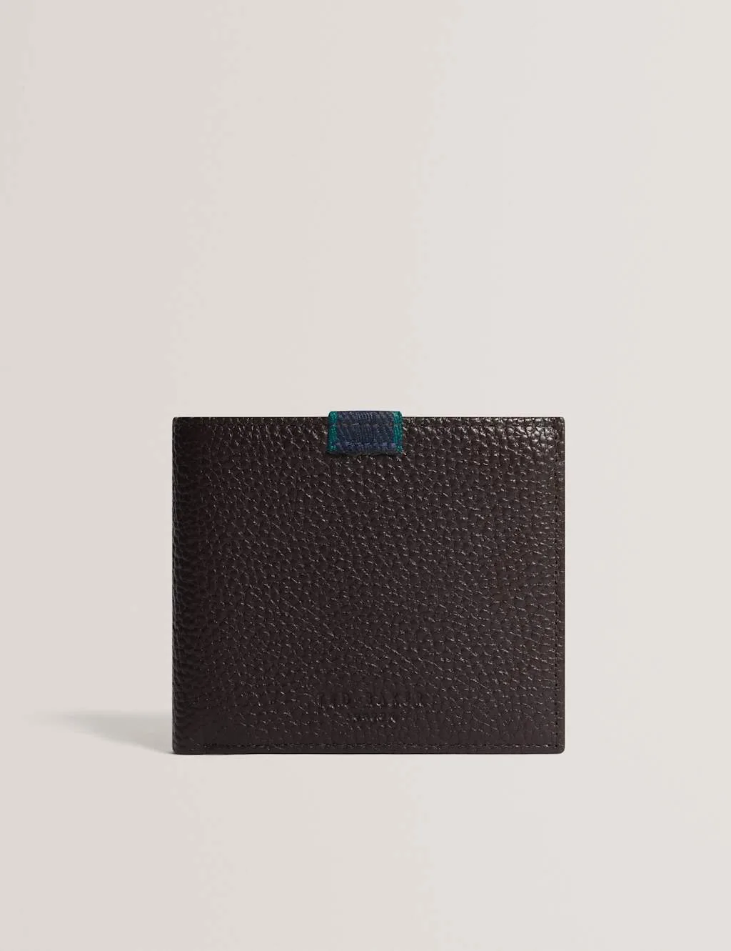 Leather Trifold Wallet Light Brown male - Ted baker - FashionsVida