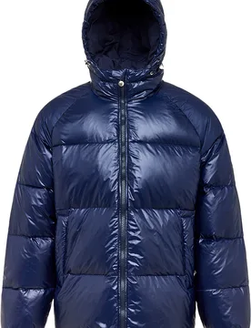 Doudoune à capuche - Sten 3 Shiny Amiral - Taille S - Navy - Pyrenex - FashionsVida