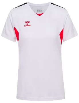 T-shirt à Manches Courtes Authentic Pl White / True Red XL - Hummel - FashionsVida