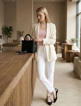 Body in cotone con spalline - rosa