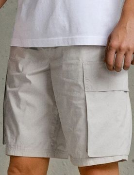 Pantaloncini cargo in cotone - nude