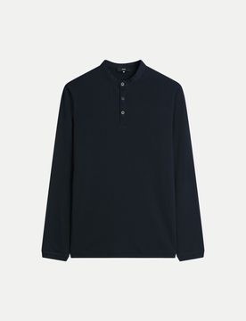 Cinque Henleyshirt CIBADO Blau M
