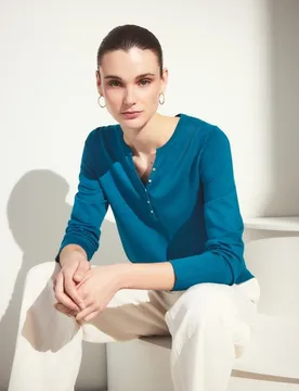 Jersey básico liso de mujer - Woman El Corte Inglés - FashionsVida