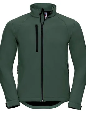 Mens Soft Shell Jacket (Bottle Green) - Size X-Large - Russell athletic - FashionsVida