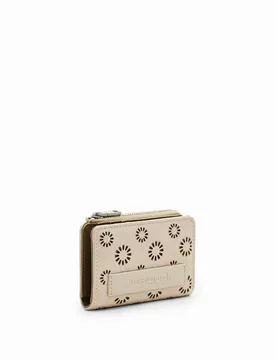 Portefeuille S estampé fleurs WHITE U female - Desigual - FashionsVida