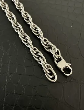 New Pure Titanium Twisted Necklace With a 7mm Wide Anti Allergic Moisture Chain - Aliexpress - FashionsVida