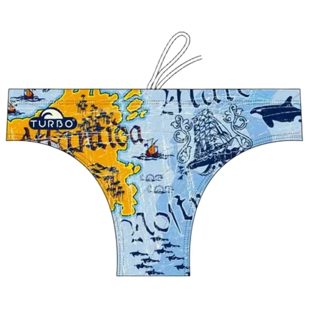 Atlantida Swimming Brief Sky Blue S Men - TURBO - FashionsVida