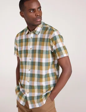 Weekender Mens Short Sleeve Shirt - Orange - Orange - Size: S - Mountain Warehouse - FashionsVida