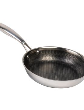 Edelstahl-Pfanne „Premium Polygon“ silber