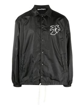 Palm Angels Giacca coach stampata