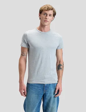 Twin Pack Slim Crew Tees Greymele & Navy Größe L male - Lee - FashionsVida