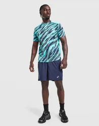 Mens Core All Over Print T-Shirt - Blu, blu blu Uomo taglia M