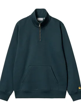 Chase Neck Zip Sweat - Sweatshirt-Crewneck - grün - Unisex - Size: M - Carhartt WIP - FashionsVida