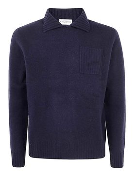 Pullover con collo alla marinara
