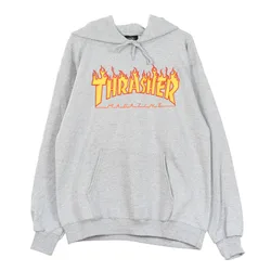 Felpa Cappuccio Uomo Flame Hood Grey/yellow