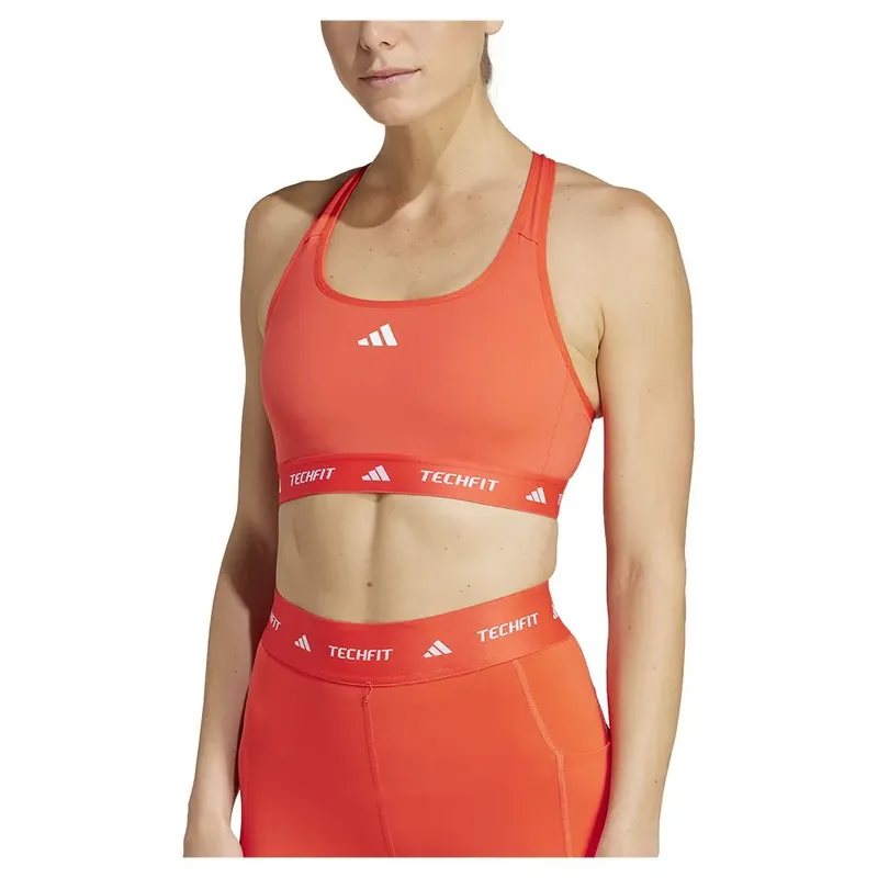 Soutien-gorge De Sport à Impact Moyen Techfit Medium Bright Red S